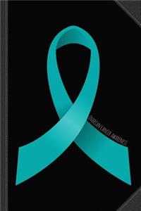 Ovarian Cancer Awareness Ribbon Journal Notebook