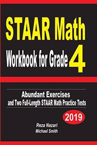 STAAR Math Workbook for Grade 4