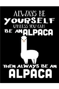 Always Be Yourself Unless You Can Be an Alpaca Then Always Be an Alpaca