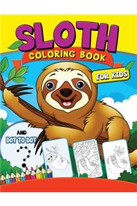 Sloth coloring Book for Kids