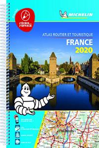 France 2020 -Tourist & Motoring Atlas A4 Laminated Spiral