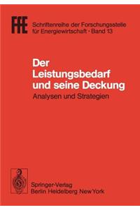Der Leistungsbedarf und seine Deckung