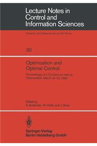 Optimization and Optimal Control