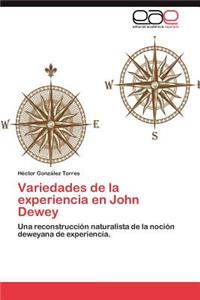 Variedades de La Experiencia En John Dewey