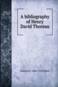 bibliography of Henry David Thoreau