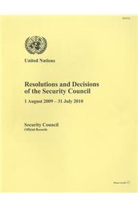 Resolutions and Decisions of the Security Council