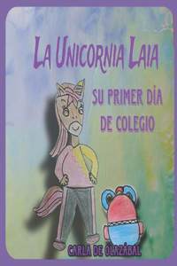 unicornio Laia, su primer día de clase.