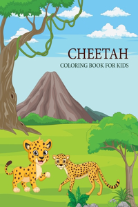 Cheetah Coloring book For Kids: Cheetah Adult Coloring Book