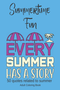 Summertime Fun, Adult Coloring Book