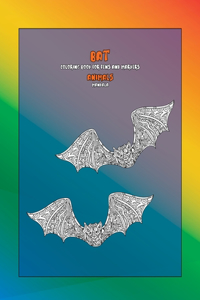Mandala Coloring Book for Pens and Markers - Animals - Bat