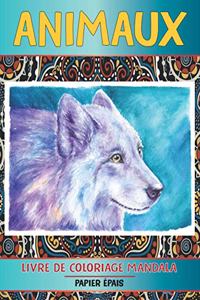 Livre de coloriage Mandala - Papier épais - Animaux