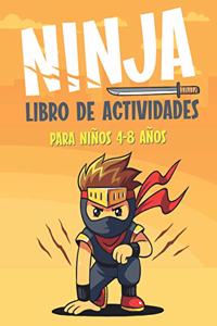 Ninja Libro de Actividades Para Niños 4-8 Años