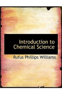 Introduction to Chemical Science