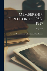 Membership, Directories, 1956-1957