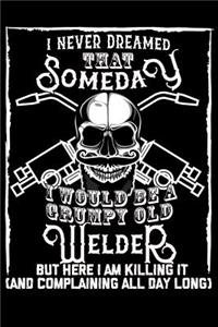 I Never Dreamed That Someday I Would Be a Grumpy Old Welder But here I m killing it (And complaining all day long)