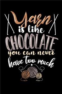 Yarn Is Like Chocolate You Can Never Have Too Much