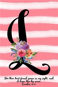 Monogram L Notebook