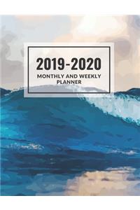 Monthly and Weekly Planner 2019-2020