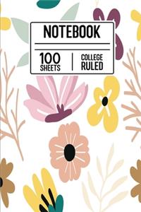 Notebook 100 Sheets College Ruled