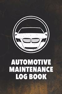 Automotive Maintenance Log Book