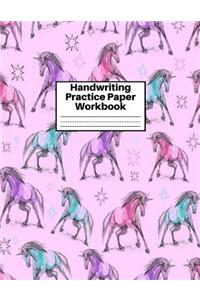 Handwriting Practice Paper Workbook