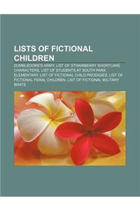 Lists of Fictional Children
