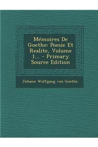 Mémoires De Goethe