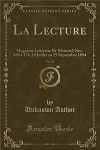 La Lecture, Vol. 29