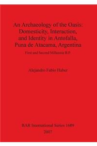 Archaeology of the Oasis: Domesticity, Interaction, and Identity in Antofalla, Puna de Atacama, Argentina