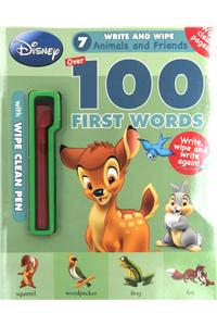 Disney 100 First Words - Animals and Friends: Write and Wipe