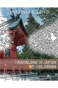Traveling In Japan By Coloring: Japanese Landscape And Architecture Inspired Sketches for Relaxation