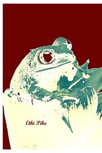 Ethi Pike - Red Green Frog Notebook / Extended Lined Pages / Soft Matte Cover