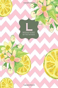 Monogram Journal L - Dot Grid Notebook
