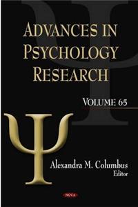 Advances in Psychology Research