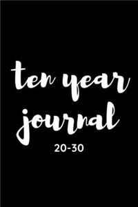 ten year journal 2020-2030