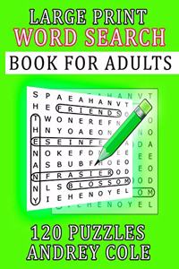 Large Print Word Search Book For Adults