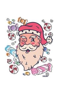 Christmas Santa Candy Notebook