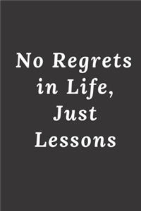 No Regrets in Life, Just Lessons