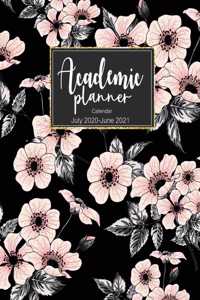 Academic planner calendar July 2020-June 2021