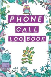 Phone Call Log Book