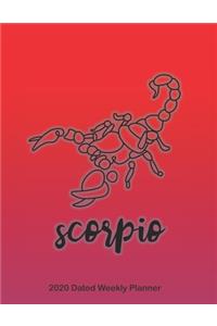 Scorpio 2020 Dated Weekly Planner