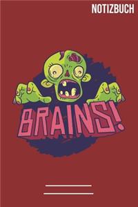 Notizbuch Zombie Brains