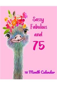 Sassy Fabulous and 75 (18 Month Calendar)