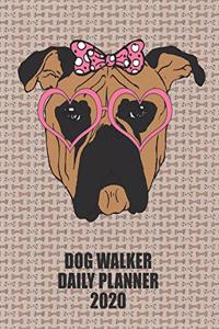 Dog Walker Daily Planner 2020