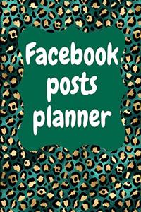 Facebook posts planner