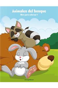 Animales del bosque libro para colorear 1