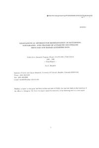 Geostatistical Methods for Determination of Roughness, Topography, and Changes of Antarctic Ice Streams from Sar and Radar Altimeter Data
