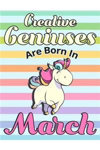 Creative Geniuses Are Born In March