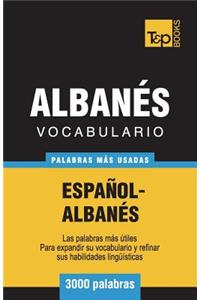 Vocabulario Español-Albanés - 3000 palabras más usadas