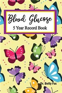 Blood Glucose 5 Year Record Book